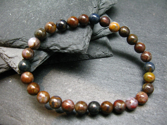 Pietersite Genuine Bracelet ~ 7 Inches ~ 6mm Round Beads