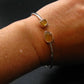 Libyan Tektite Glass Sterling Silver Bracelet - 5.36 Grams - Size Adjustable