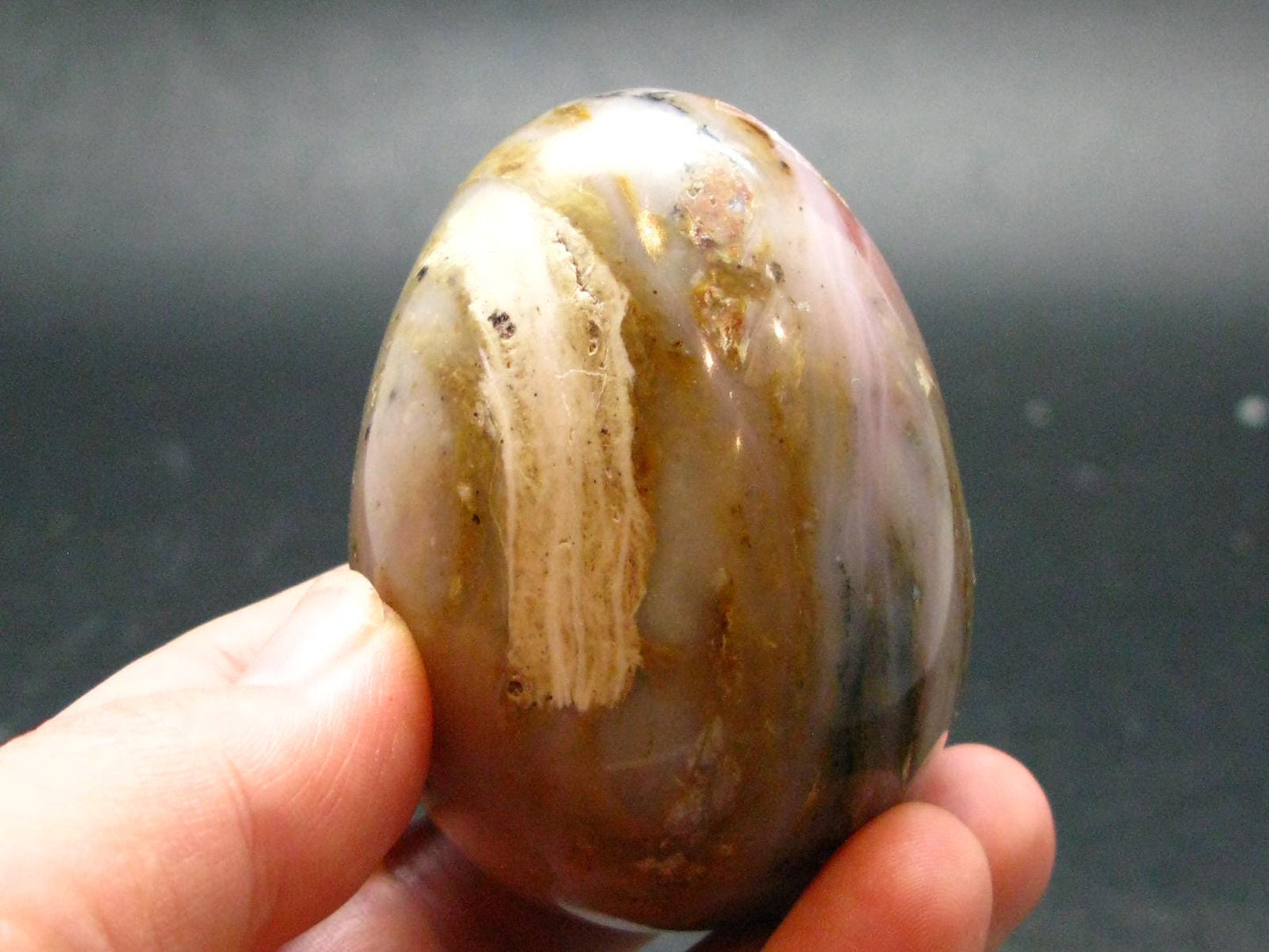 Rare Pink Opal Egg from Peru - 116.12 Grams, 2.3"