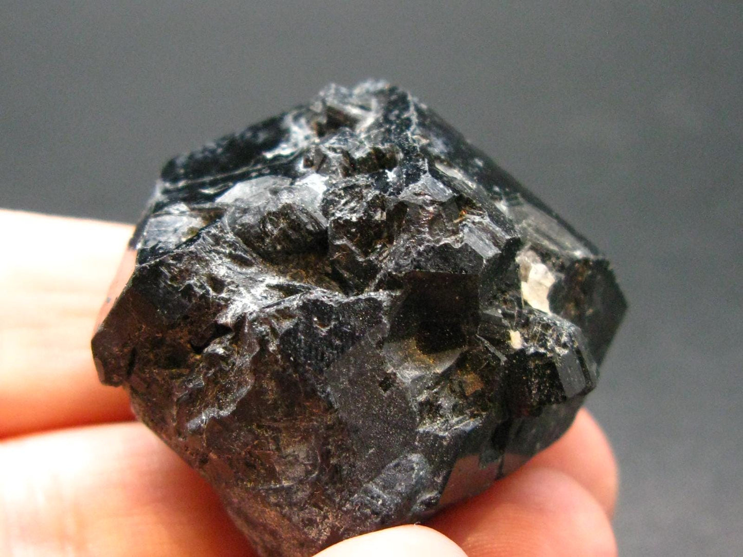 Fine Black Tourmaline Schorl Crystal From Namibia - 1.3"