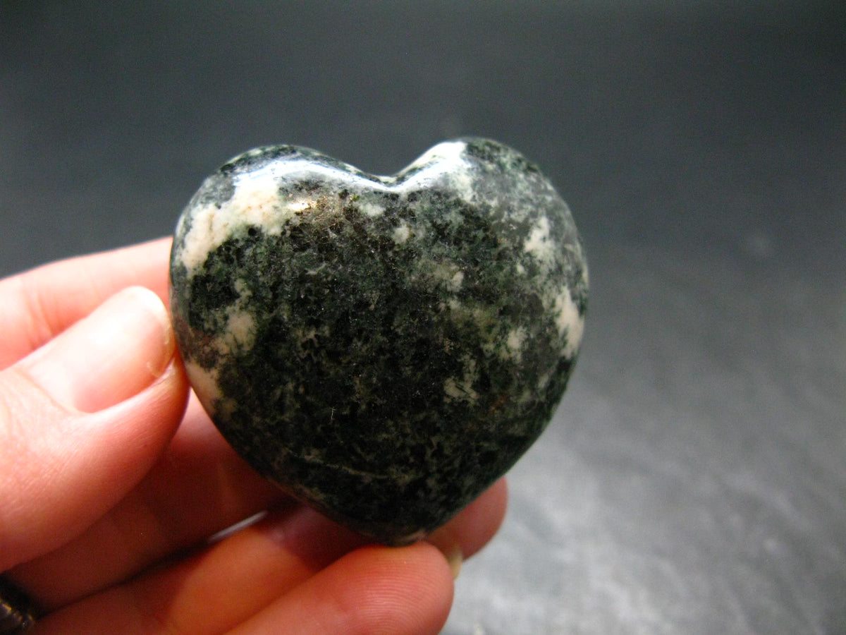 Rare Stonehenge Bluestone Heart From Wales UK - 1.5" - 46.77 Grams