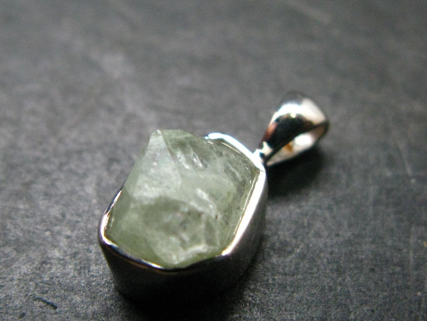 Rhodizite Rhodozite Crystal Silver Pendant from Madagascar - 0.6" - 1.23 Grams
