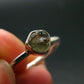 Moldavite Tektite Silver Ring from Czech Republic - 6 Size - 1.91 Grams