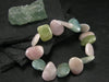 Aquamarine & Morganite Genuine Bracelet ~ 7 Inches ~ 20mm Tumbled Beads