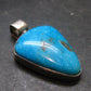 Turquoise Silver Pendant - 1.5" - 10.52 Grams