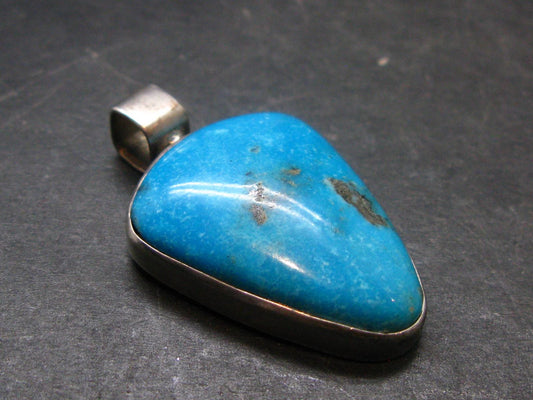 Turquoise Silver Pendant - 1.5" - 10.52 Grams