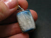 Blue Ice Glacierite Silver Pendant from Indonesia - 1.2" - 5.91 Grams