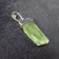 Green Kyanite Silver Pendant from Brazil - 1.2" - 1.02 Grams
