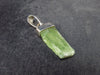 Green Kyanite Silver Pendant from Brazil - 1.2" - 1.02 Grams
