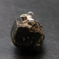 Sharp Black Melanite Andradite Garnet Silver Pendant From Mali - 0.9" - 9.5 Grams