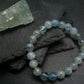 Aquamarine Genuine Bracelet ~ 7 Inches ~ 8mm Round Beads