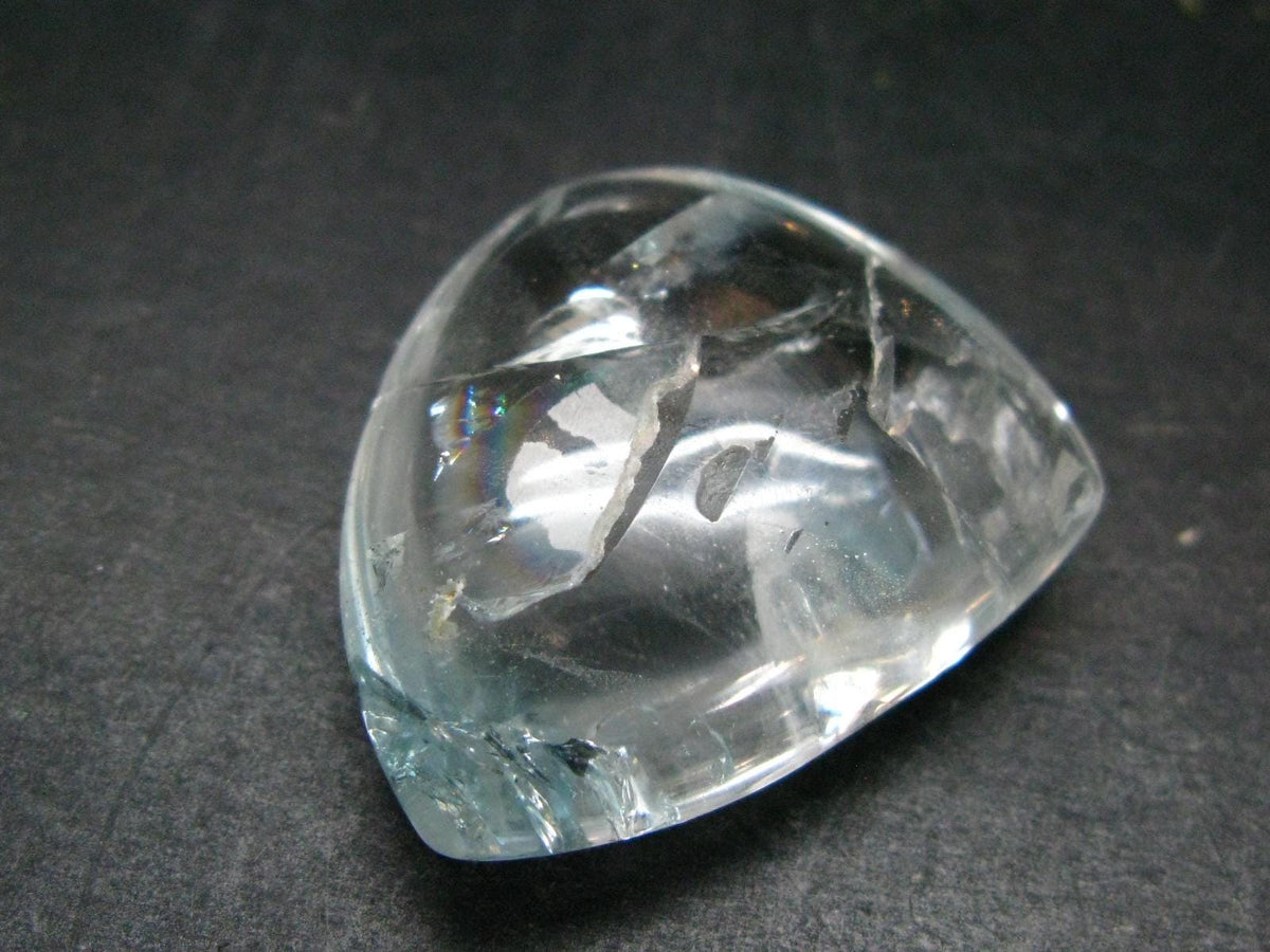 Genuine Blue Topaz Tumbled Stone From Brazil - 1.4" - 20.53 Grams