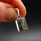 Labradorite Pendant In 925 Sterling Silver From Madagascar - 0.9'' - 2.81 Grams