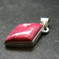 Thulite Silver Pendant From Norway - 1.2"