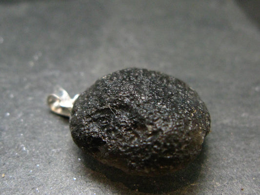 Rare Saffordite Cintamani Stone Pseudotektite Pendant from Arizona USA - 26.10 Carats - 1.1"