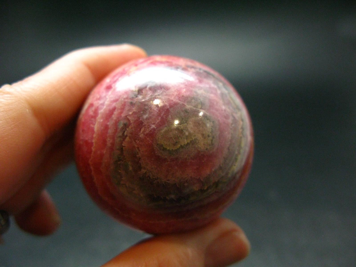 Rhodochrosite Sphere Ball from Argentina - 1.8" - 169.08 Grams