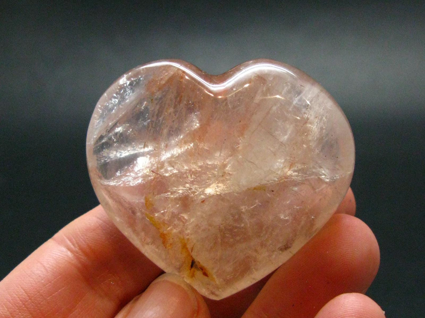 Agnitite Tumbled Heart From Madagascar - 1.6" - 42.44 Grams