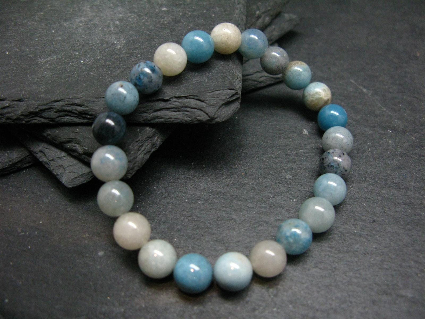 Trolleite Genuine Bracelet ~ 7 Inches ~ 8mm Round Beads
