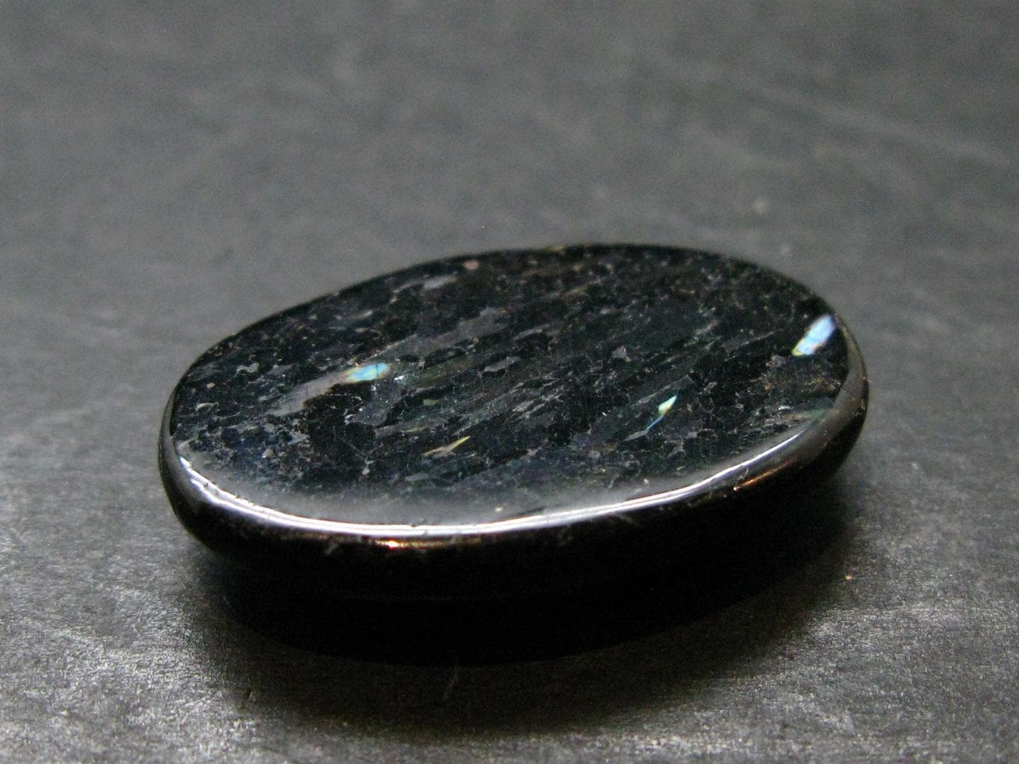 Rare Nuumite Nuummite Cabochon From Greenland - 1.0" - 5.23 Grams