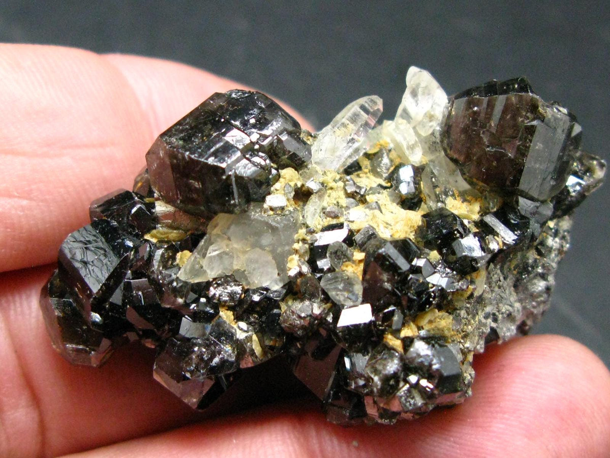Cassiterite & Quartz Cluster From Bolivia - 1.9" - 55.37 Grams