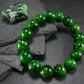 Chrome Diopside Genuine Bracelet ~ 7 Inches ~ 12mm Round Beads