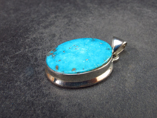 Turquoise Silver Pendant - 1.2" - 6.30 Grams