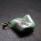 Natural Emerald Tumbled Stone Silver Pendant from Brazil - 1.2" - 4.55 Grams