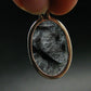 Large Tourmalinated Quartz Crystal Silver Pendant From Brazil - 1.5" - 7.75 Grams
