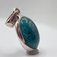 Grandidierite Pendant Blue Green Cabochon Gemstone Silver Necklace Natural Crystal Jewelry Gift