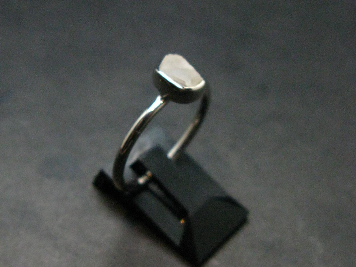 Phenakite Phenacite Crystal Silver Ring From Brazil - Size 8 - 1.80 Grams