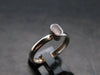 Gray Herderite Silver Ring from Africa - Size 8 - 1.71 Grams
