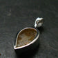 Large Natural Agni Gold Danburite Sterling Silver Pendant from Tanzania - 0.7" - 1.20 Grams