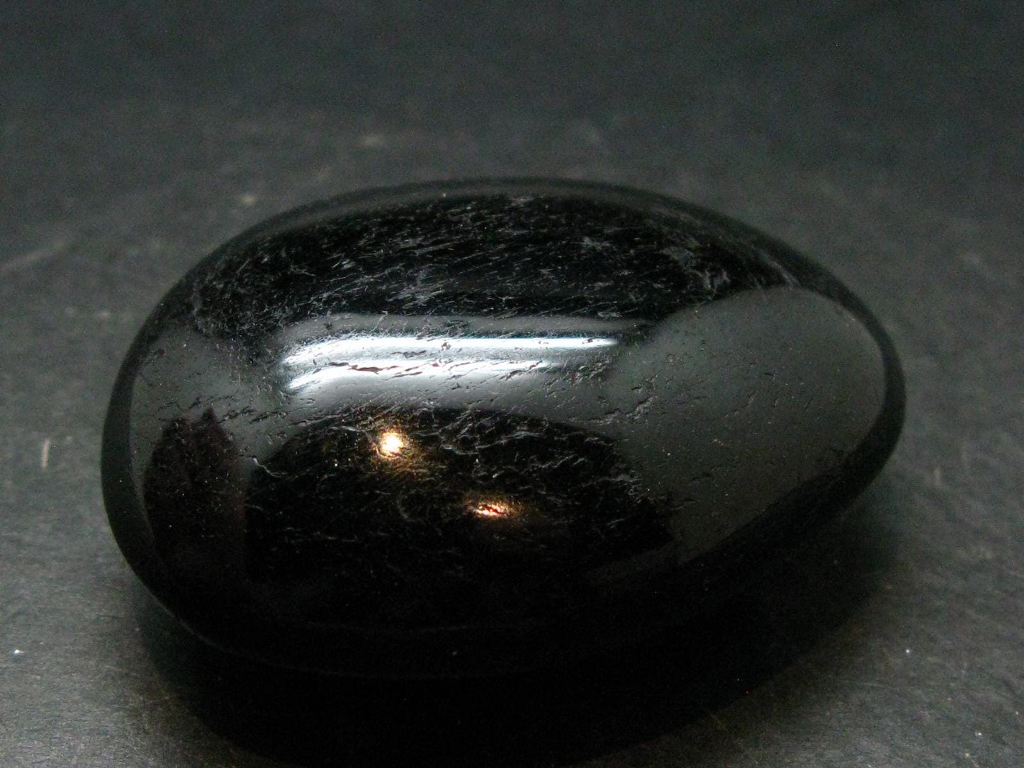 Fine Black Tourmaline Tumbled Stone From Namibia - 2.3"
