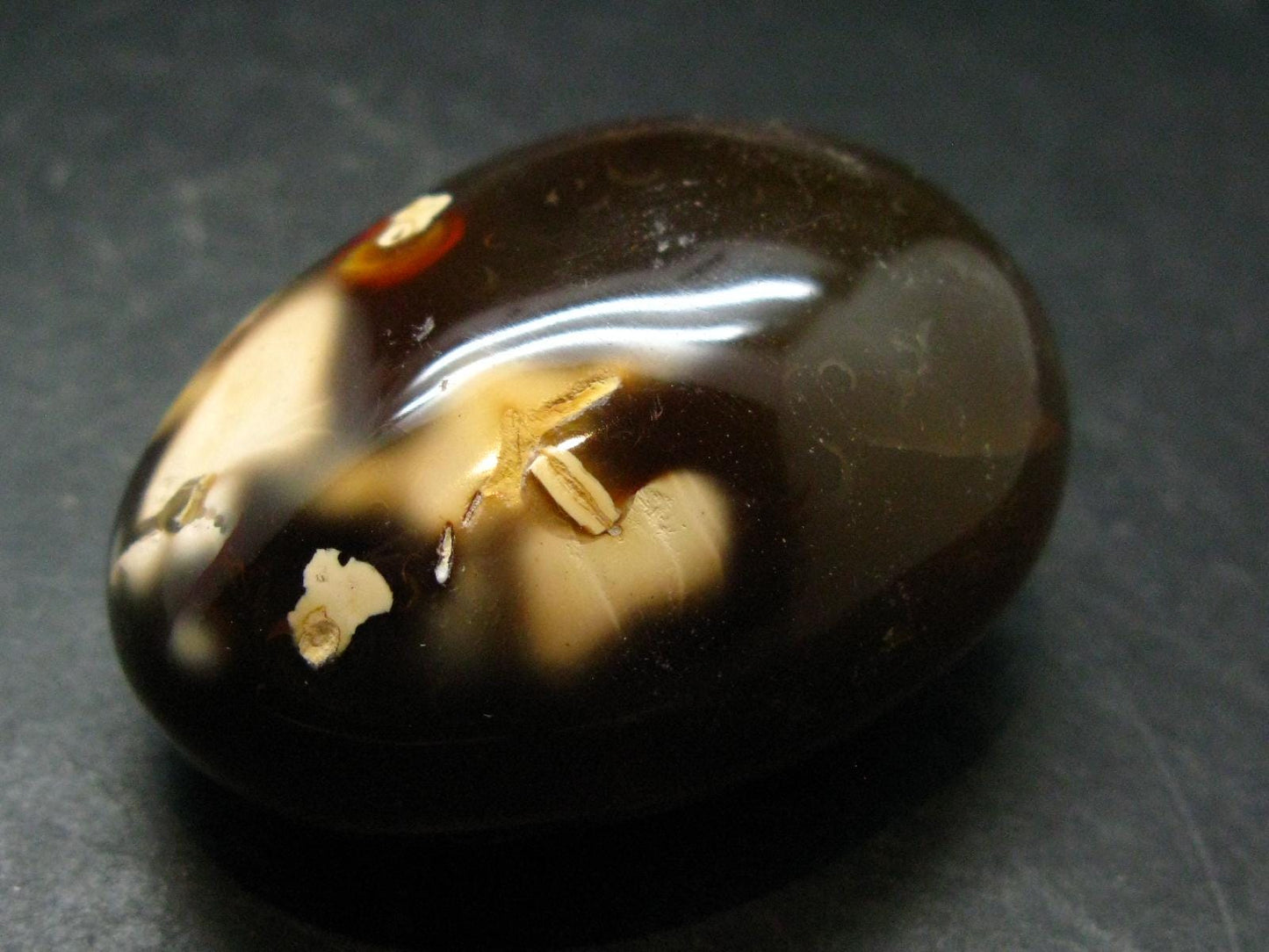 Carnelian Tumbled Stone From Madagascar - 2.3" - 119.37 Grams