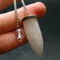 Very Rare White Cryolite Pendulum from Greenland - 7" - 8.85 Grams
