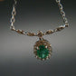 Emerald Silver Pendant W/Chain From Colombia - 0.30 Carats
