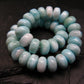 Larimar Genuine Bracelet ~ 7 Inches ~ 9mm Rondelle Beads