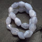 Blue Lace Agate Genuine Bracelet ~ 7 Inches ~ 10mm Facetted Beads