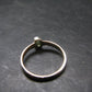 Cute Gem Moldavite Sterling Silver Ring From Czech Republic - Size 7.5 - 1.4 Grams