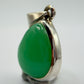 Natural Chrysoprase Drop Pendant – Green Sterling Silver Necklace Charm