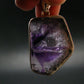 Atomic Trapiche Amethyst Sterling Silver Pendant From Brazil - 1.9" - 15.0 Grams