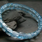 Blue Topaz Genuine Bracelet ~ 7 Inches ~ 12mm Squared Beads