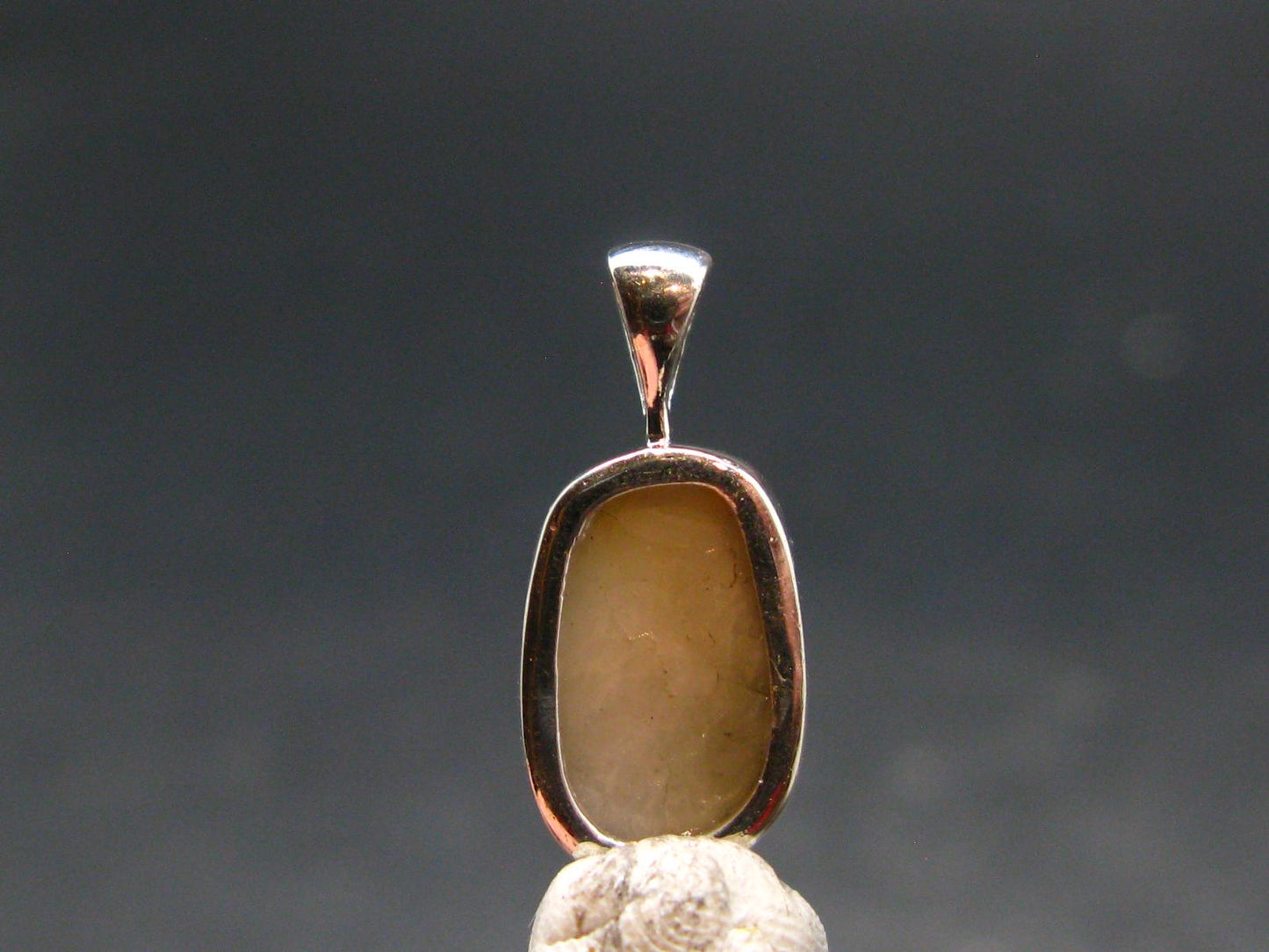 Phenakite Phenacite Silver Pendant from Brazil - 0.7 Inches - 1.25 Grams