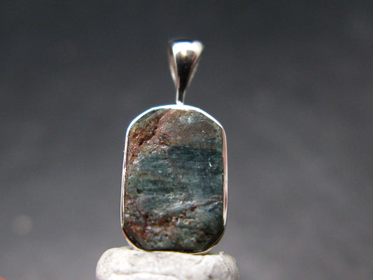 Alexandrite Chrysoberyl Crystal Silver Pendant From Zimbabwe - 0.8" - 1.61 Grams