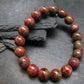Cinnabar Genuine Bracelet ~ 7.5 Inches ~ 11mm Round Beads