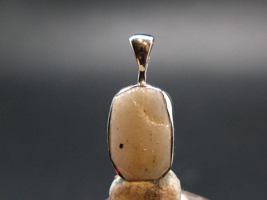 Phenakite Phenacite Silver Pendant from Nigeria - 0.7 Inches - 1.47 Grams