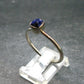 Royal Blue Rough Azurite Sterling Silver Ring - Size 10 - 2.21 Grams
