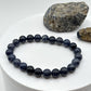 Blue Sapphire Beaded Bracelet: Genuine September Birthstone, Healing Crystal (24.49 Grams)