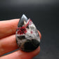 Cinnabar in Dolomite Cabochon from China - 9.24 Grams - 37 x 23 mm
