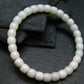 White Jade Jadeite Genuine Bracelet ~ 7 Inches ~ 6mm Rondelle Beads
